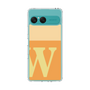 スリムプロテクションケース［ オリジナル - initial two tone - W orange ］