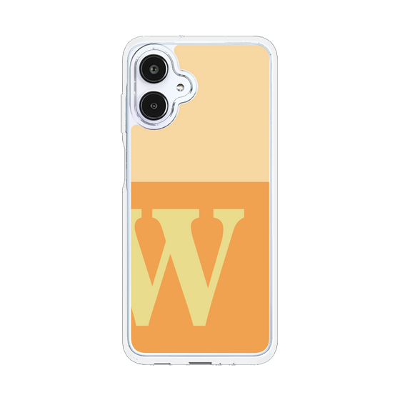 スリムプロテクションケース［ オリジナル - initial two tone - W orange ］