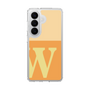 スリムプロテクションケース［ オリジナル - initial two tone - W orange ］