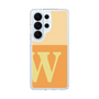 スリムプロテクションケース［ オリジナル - initial two tone - W orange ］
