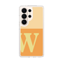 スリムプロテクションケース［ オリジナル - initial two tone - W orange ］