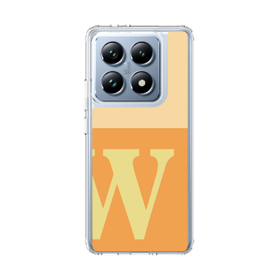 スリムプロテクションケース［ オリジナル - initial two tone - W orange ］