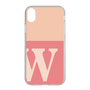 スリムプロテクションケース［ オリジナル - initial two tone - W pink ］