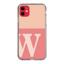 スリムプロテクションケース［ オリジナル - initial two tone - W pink ］