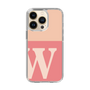 スリムプロテクションケース［ オリジナル - initial two tone - W pink ］