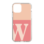 スリムプロテクションケース［ オリジナル - initial two tone - W pink ］