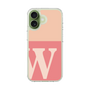 スリムプロテクションケース［ オリジナル - initial two tone - W pink ］