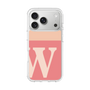 スリムプロテクションケース［ オリジナル - initial two tone - W pink ］