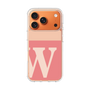スリムプロテクションケース［ オリジナル - initial two tone - W pink ］
