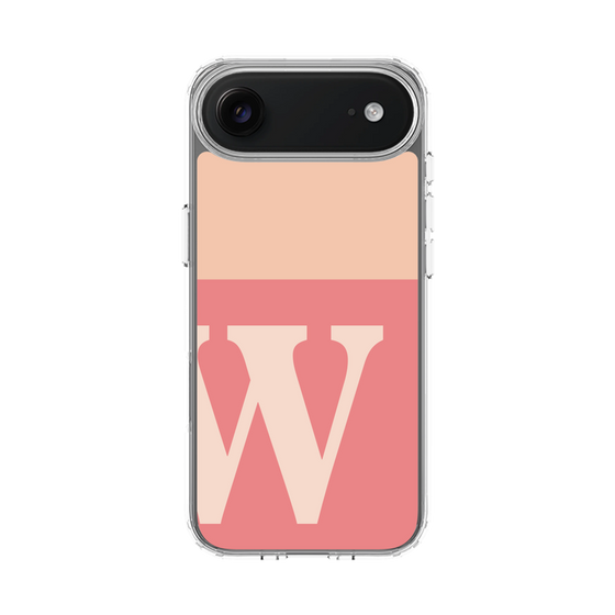 スリムプロテクションケース［ オリジナル - initial two tone - W pink ］