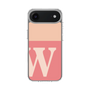 スリムプロテクションケース［ オリジナル - initial two tone - W pink ］