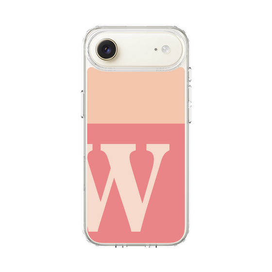 スリムプロテクションケース［ オリジナル - initial two tone - W pink ］
