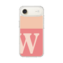 スリムプロテクションケース［ オリジナル - initial two tone - W pink ］