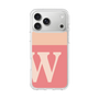 スリムプロテクションケース［ オリジナル - initial two tone - W pink ］