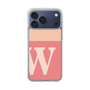 スリムプロテクションケース［ オリジナル - initial two tone - W pink ］