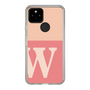 スリムプロテクションケース［ オリジナル - initial two tone - W pink ］