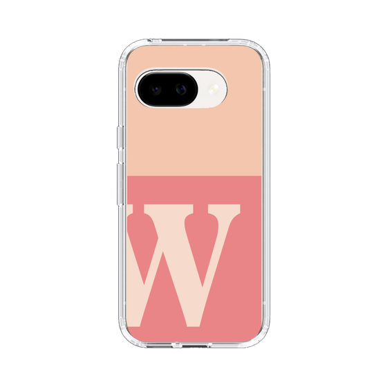 スリムプロテクションケース［ オリジナル - initial two tone - W pink ］