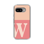 スリムプロテクションケース［ オリジナル - initial two tone - W pink ］