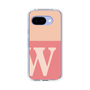 スリムプロテクションケース［ オリジナル - initial two tone - W pink ］