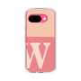 スリムプロテクションケース［ オリジナル - initial two tone - W pink ］