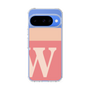 スリムプロテクションケース［ オリジナル - initial two tone - W pink ］