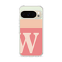 スリムプロテクションケース［ オリジナル - initial two tone - W pink ］