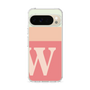 スリムプロテクションケース［ オリジナル - initial two tone - W pink ］