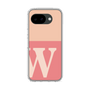 スリムプロテクションケース［ オリジナル - initial two tone - W pink ］