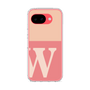 スリムプロテクションケース［ オリジナル - initial two tone - W pink ］