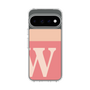 スリムプロテクションケース［ オリジナル - initial two tone - W pink ］
