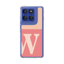 スリムプロテクションケース［ オリジナル - initial two tone - W pink ］