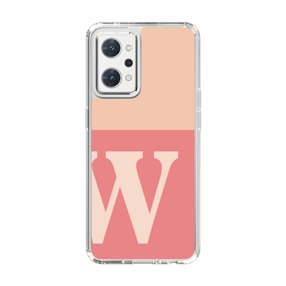 スリムプロテクションケース［ オリジナル - initial two tone - W pink ］