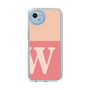 スリムプロテクションケース［ オリジナル - initial two tone - W pink ］