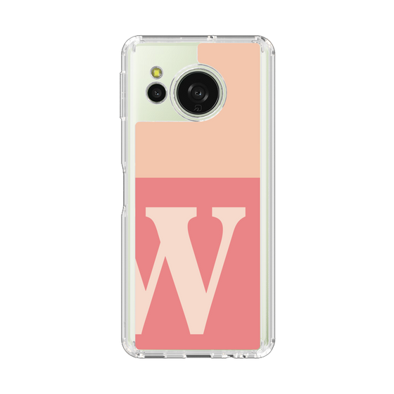 スリムプロテクションケース［ オリジナル - initial two tone - W pink ］