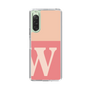 スリムプロテクションケース［ オリジナル - initial two tone - W pink ］