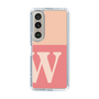 スリムプロテクションケース［ オリジナル - initial two tone - W pink ］