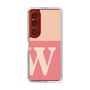 スリムプロテクションケース［ オリジナル - initial two tone - W pink ］