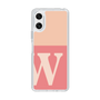 スリムプロテクションケース［ オリジナル - initial two tone - W pink ］