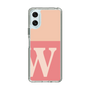 スリムプロテクションケース［ オリジナル - initial two tone - W pink ］