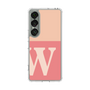 スリムプロテクションケース［ オリジナル - initial two tone - W pink ］