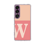スリムプロテクションケース［ オリジナル - initial two tone - W pink ］