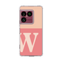 スリムプロテクションケース［ オリジナル - initial two tone - W pink ］