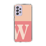 スリムプロテクションケース［ オリジナル - initial two tone - W pink ］