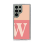 スリムプロテクションケース［ オリジナル - initial two tone - W pink ］