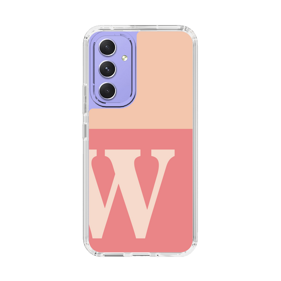 スリムプロテクションケース［ オリジナル - initial two tone - W pink ］