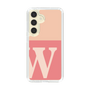 スリムプロテクションケース［ オリジナル - initial two tone - W pink ］