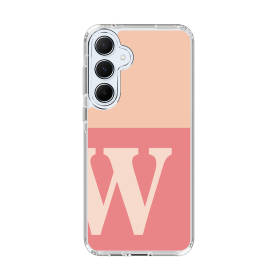 スリムプロテクションケース［ オリジナル - initial two tone - W pink ］