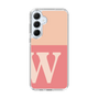 スリムプロテクションケース［ オリジナル - initial two tone - W pink ］