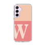 スリムプロテクションケース［ オリジナル - initial two tone - W pink ］