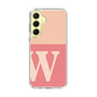 スリムプロテクションケース［ オリジナル - initial two tone - W pink ］